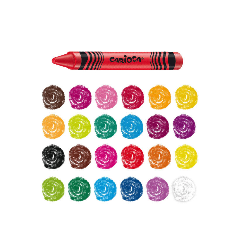 Pastelli Cera Carioca 24 Colori
