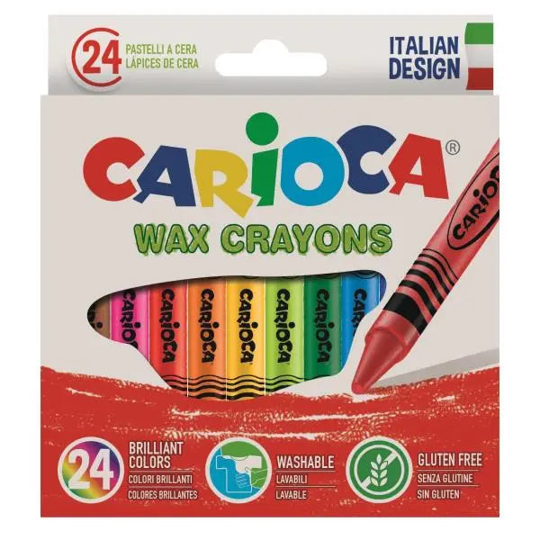 Pastelli Cera Carioca 24 Colori