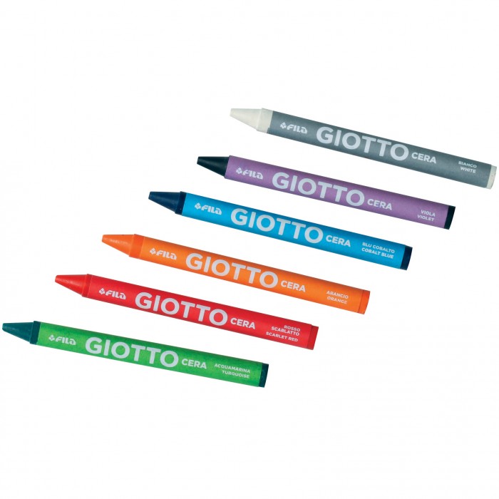 PASTELLI CERA GIOTTO 12 COLORI