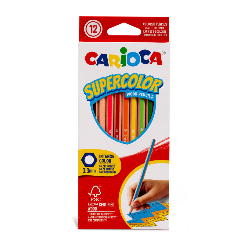 Pastelli Supercolor Carioca Confezione 12 Colori