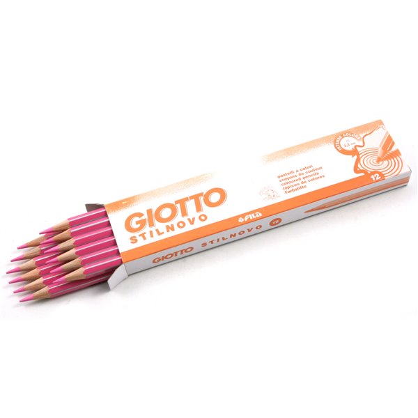 MATITE GIOTTO STILNOVO MONOCOLORE ROSA PZ. 12