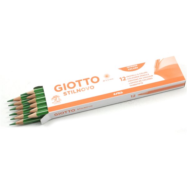 MATITE GIOTTO STILNOVO MONOCOLORE VERDE PZ. 12