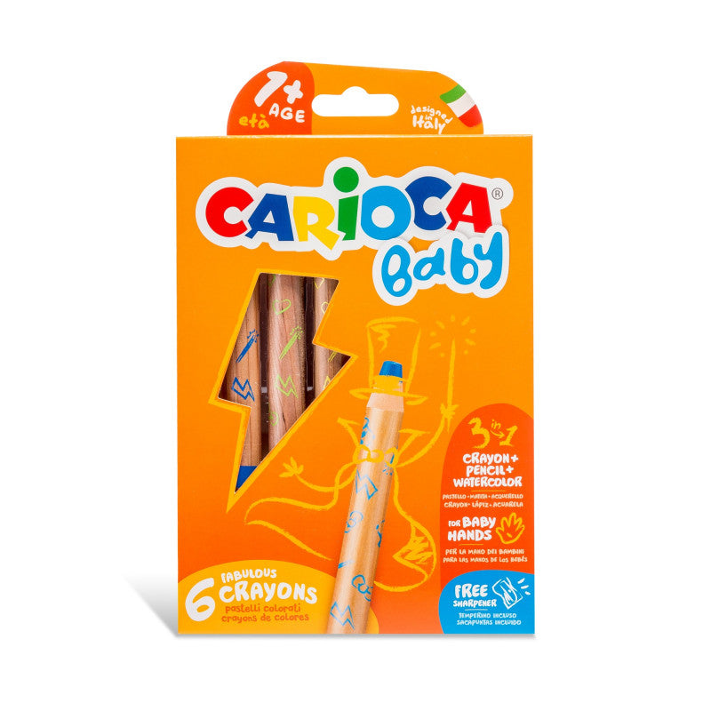 MATITONI BABY 3 IN 1 CARIOCA 6 COLORI