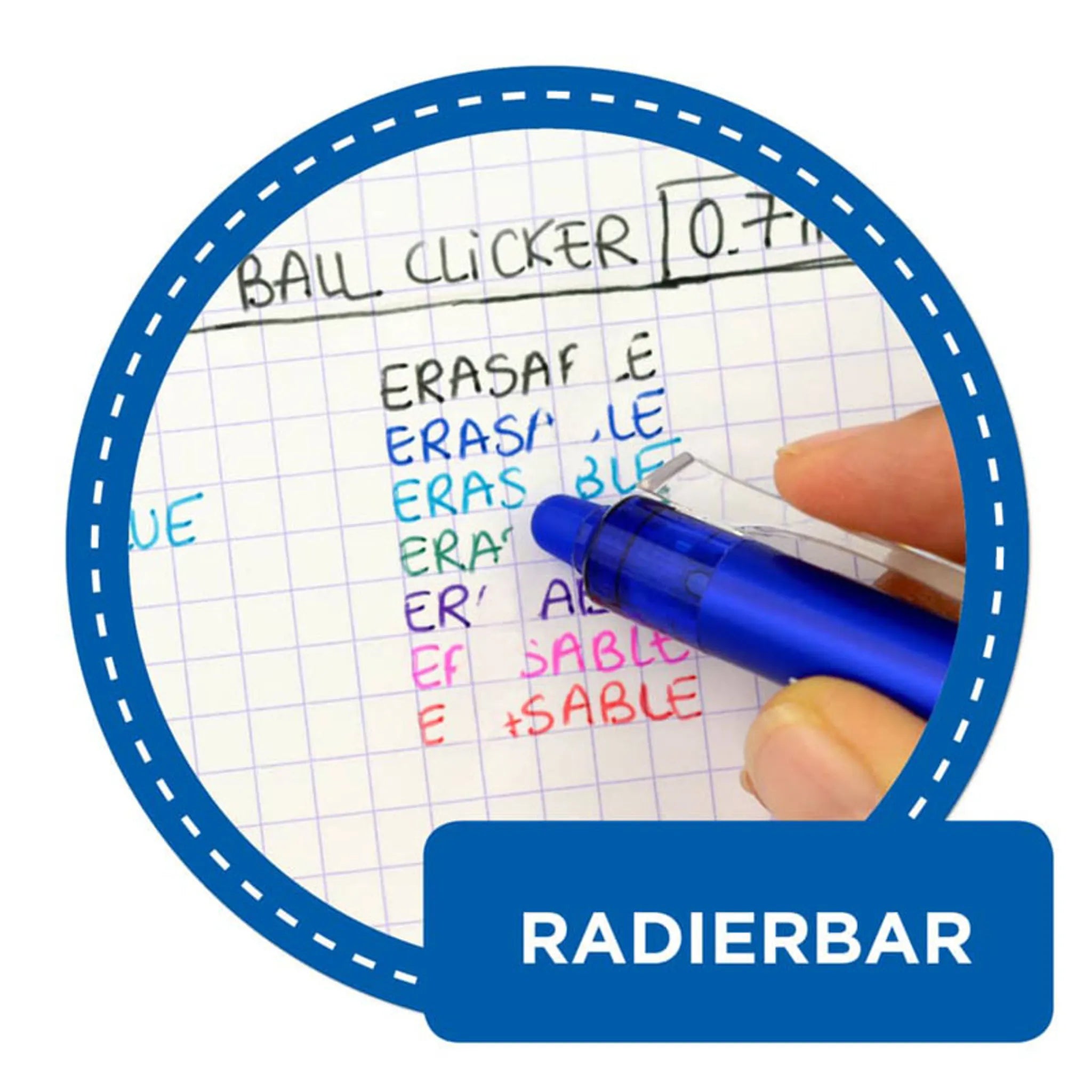 Pennasfera Cancellabile A Scatto Frixion Clicker Blu