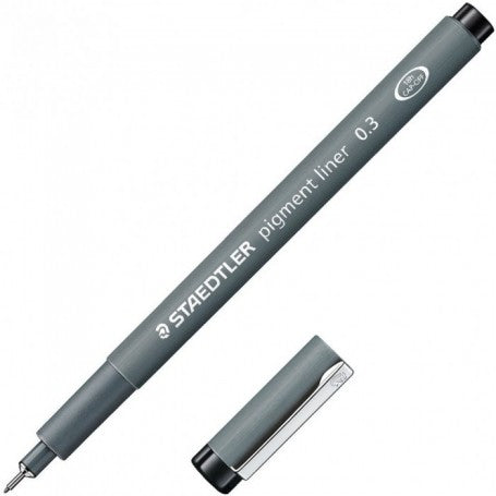 PENNA FINELINER STAEDTLER PIGMENT LINER 0.3MM NERO