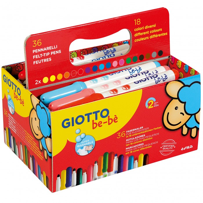 PENNARELLI GIOTTO BE-BE' CESTINO 36 PZ.