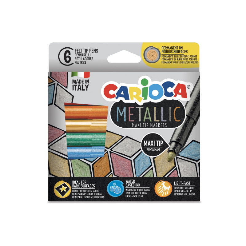PENNARELLI METALLIC P.MAXI CARIOCA /6 Immagine principale del prodotto