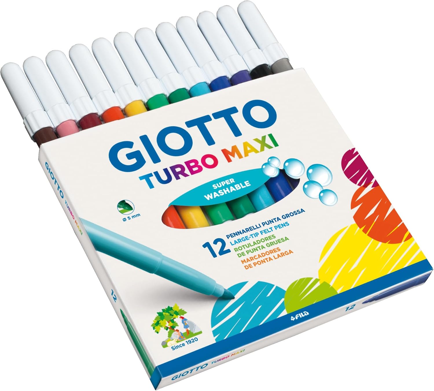 Pennarelli Turbo Maxi Giotto 12 Colori