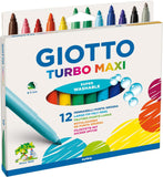 Pennarelli Turbo Maxi Giotto 12 Colori