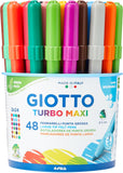 Pennarelli Turbo Maxi Giotto 48 in 24 Colori Barattolo