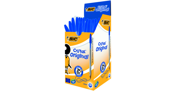 Penna Bic Cristal Blu Confezione 50 Pezzi