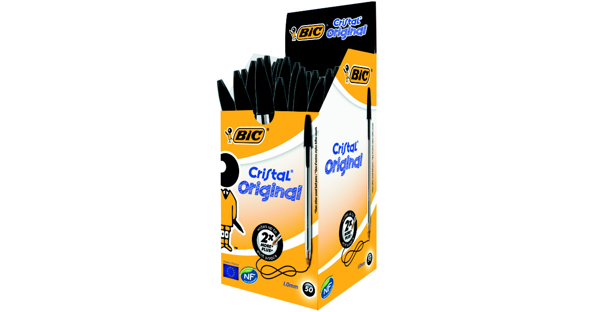 Penna Bic Cristal Nero Confezione 50 Pezzi