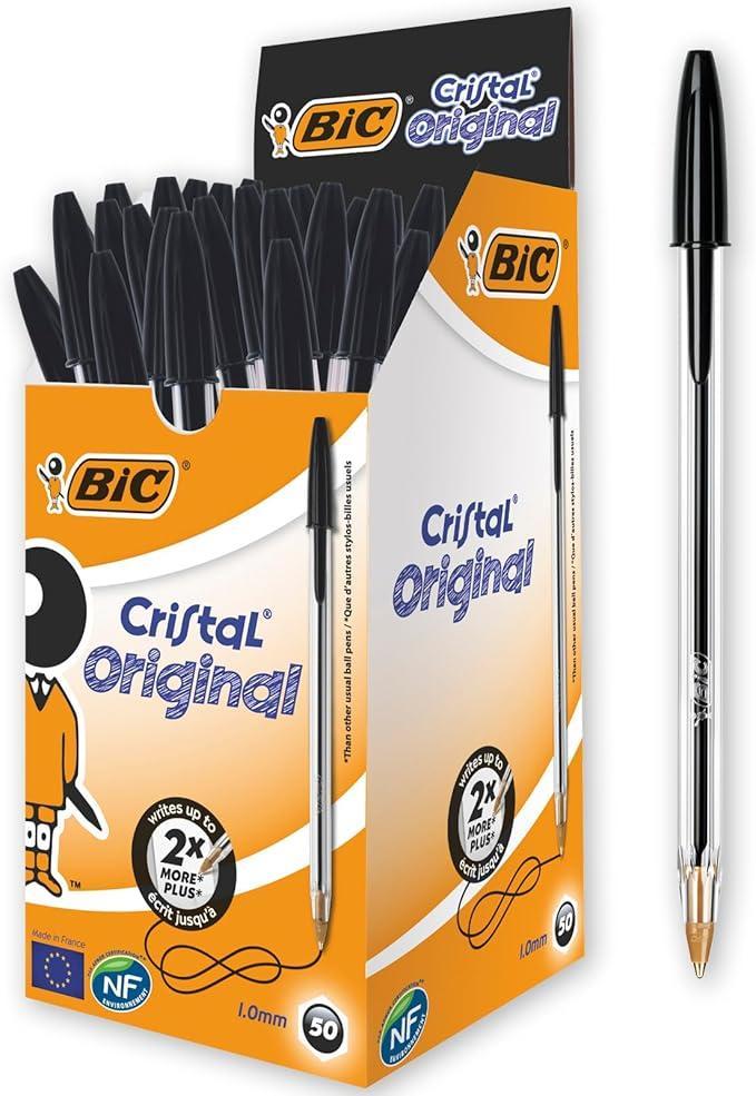 Penna Bic Cristal Nero Confezione 50 Pezzi