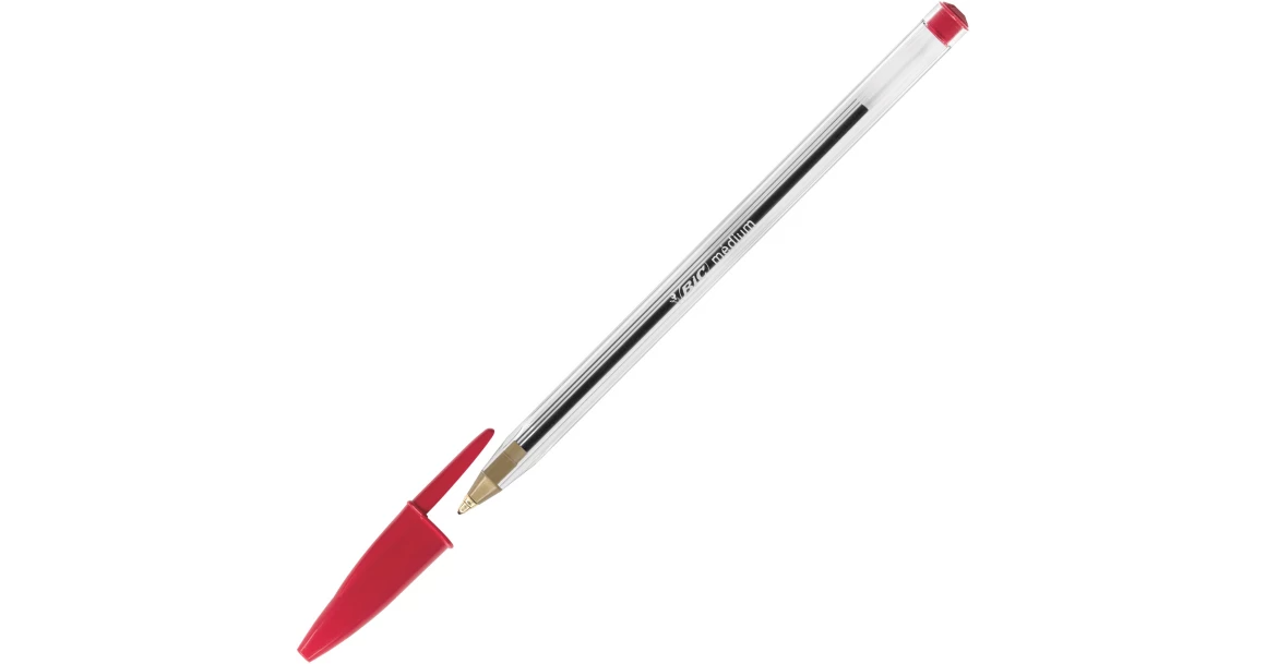 Penna Bic Cristal Rosso Confezione 50 Pezzi