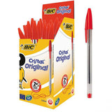 Penna Bic Cristal Rosso Confezione 50 Pezzi