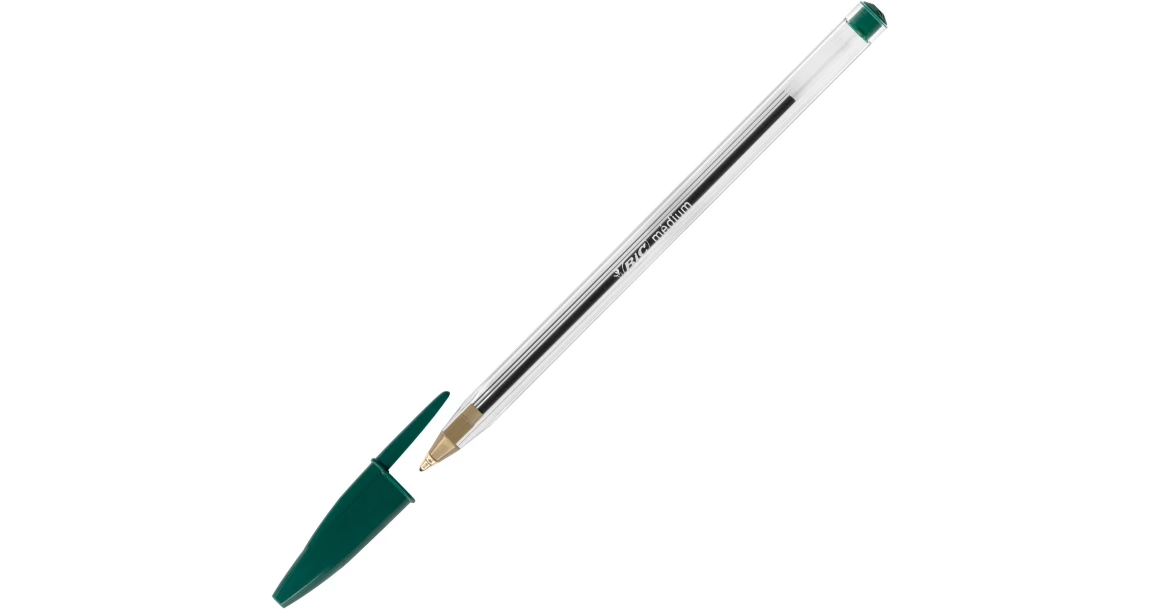 Penna Bic Cristal Verde Confezione 50 Pezzi