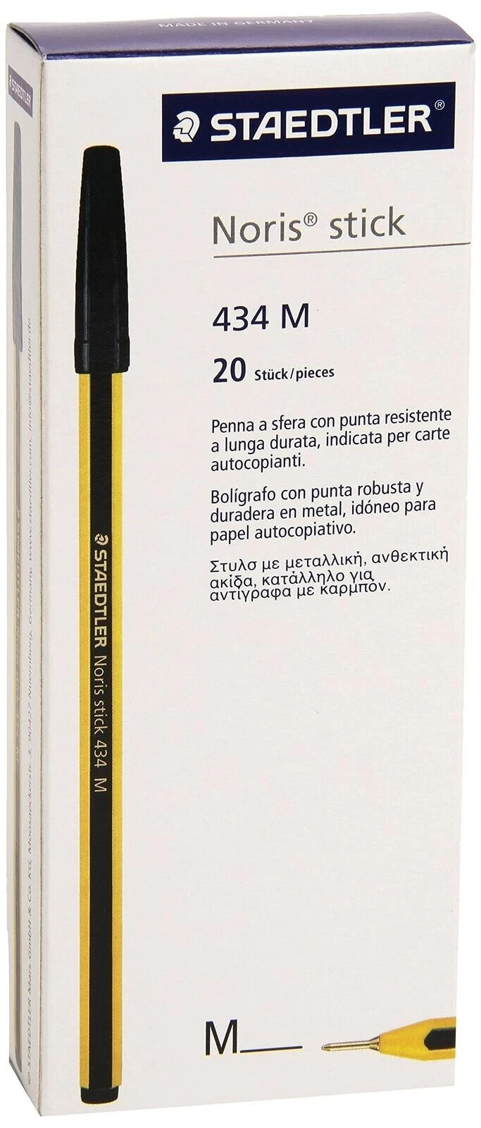 Pennasfera Noris Staedtler Nero Confezione 20 Pezzi