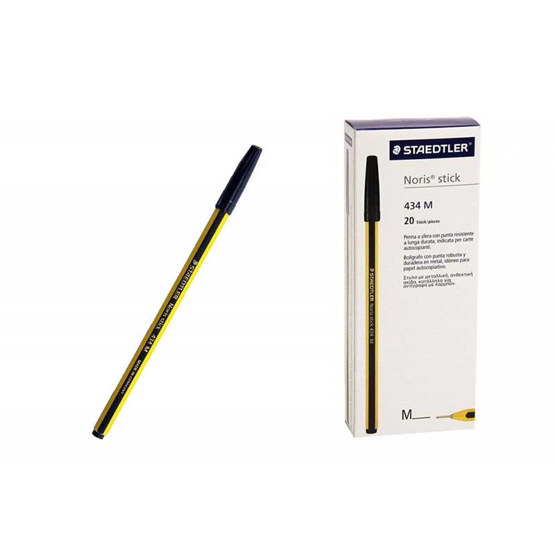 Pennasfera Noris Staedtler Nero Confezione 20 Pezzi