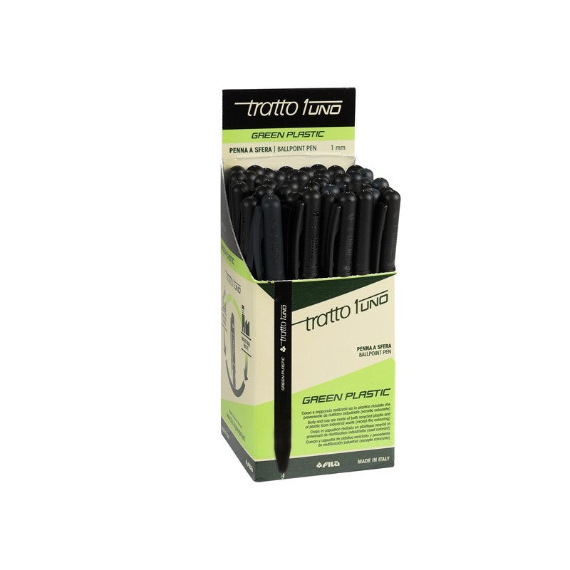 Pennasfera Tratto 1 Fila Nero Confezione 50Pezzi