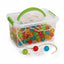 PERLE KRISTALL MM.25  - BAULETTO 108 PZ. COLORI ASS.+ 4 LACCI COLORATI