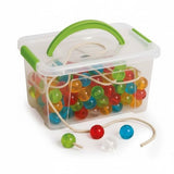 PERLE KRISTALL MM.25  - BAULETTO 108 PZ. COLORI ASS.+ 4 LACCI COLORATI