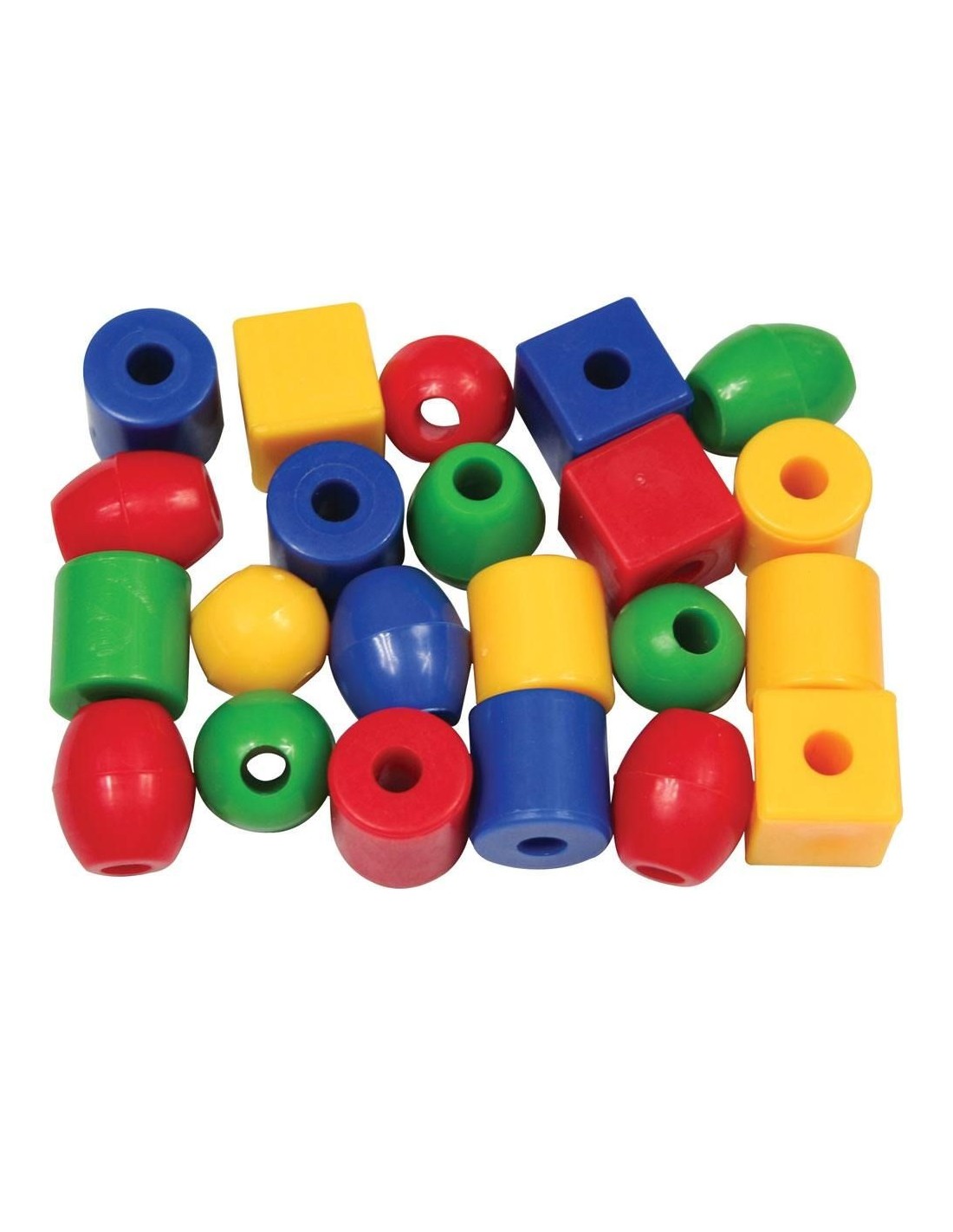 Perle Giganti - Secchio 245 Pezzi Assortiti + 4,4 Metri Di Filo