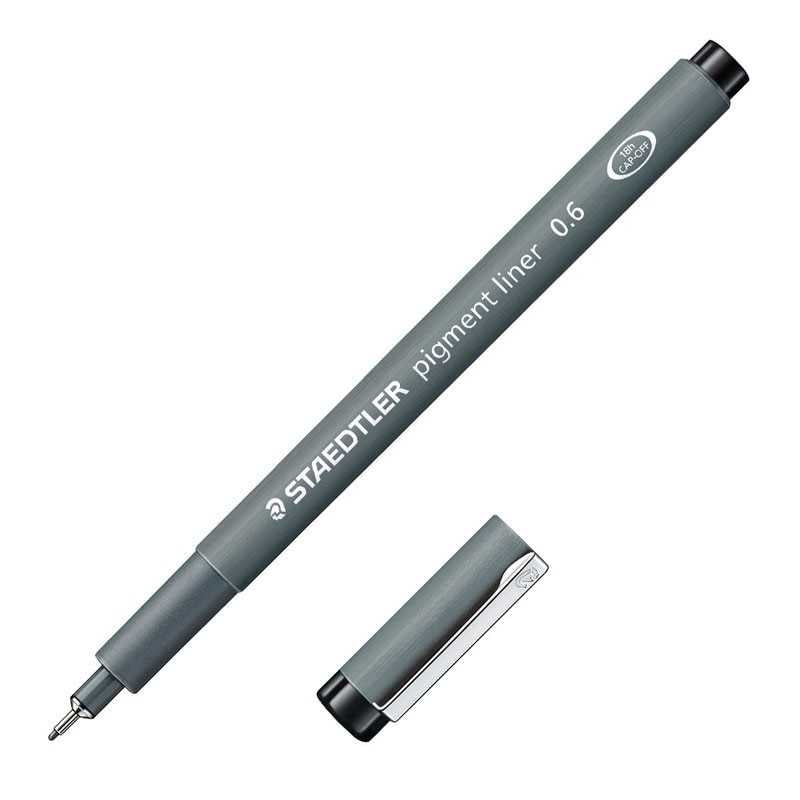 PENNA FINELINER STAEDTLER PIGMENT LINER 0.6MM NERO Immagine principale del prodotto