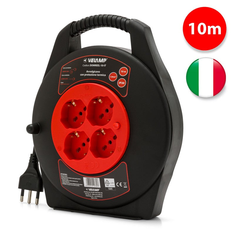 Avvolgicavo Domestico 10 Mt - 4 Prese Net Immagine secondaria del prodotto