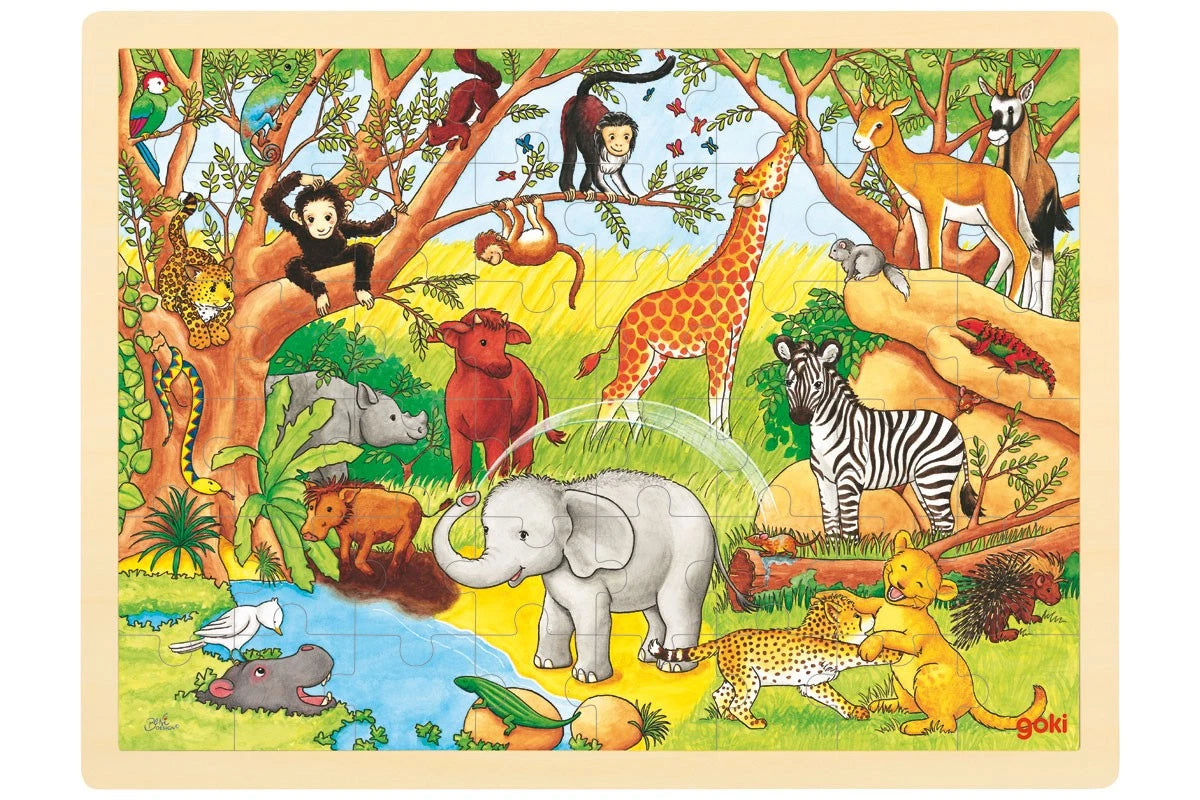 Puzzle Legno/Cartone Cm.40X30 - Africa