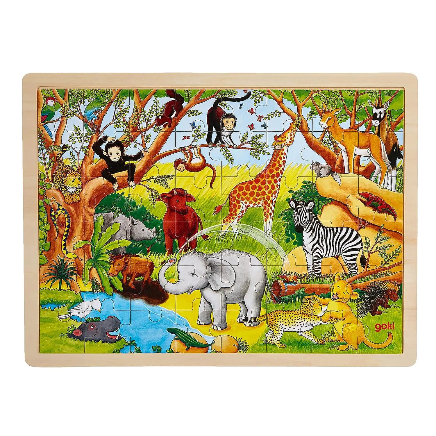 Puzzle Legno/Cartone Cm.40X30 - Africa