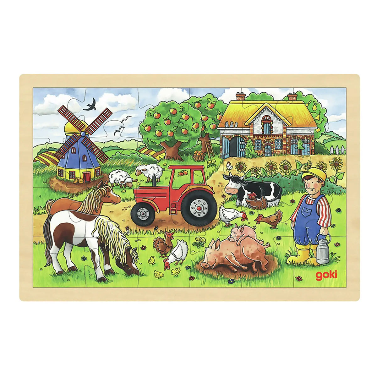 Puzzle Legno/Cartone Cm.30X20 - La Fattoria Immagine principale del prodotto