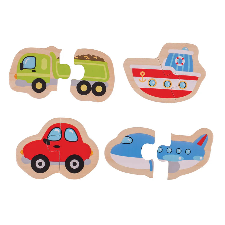 Puzzle Legno - Trasporti