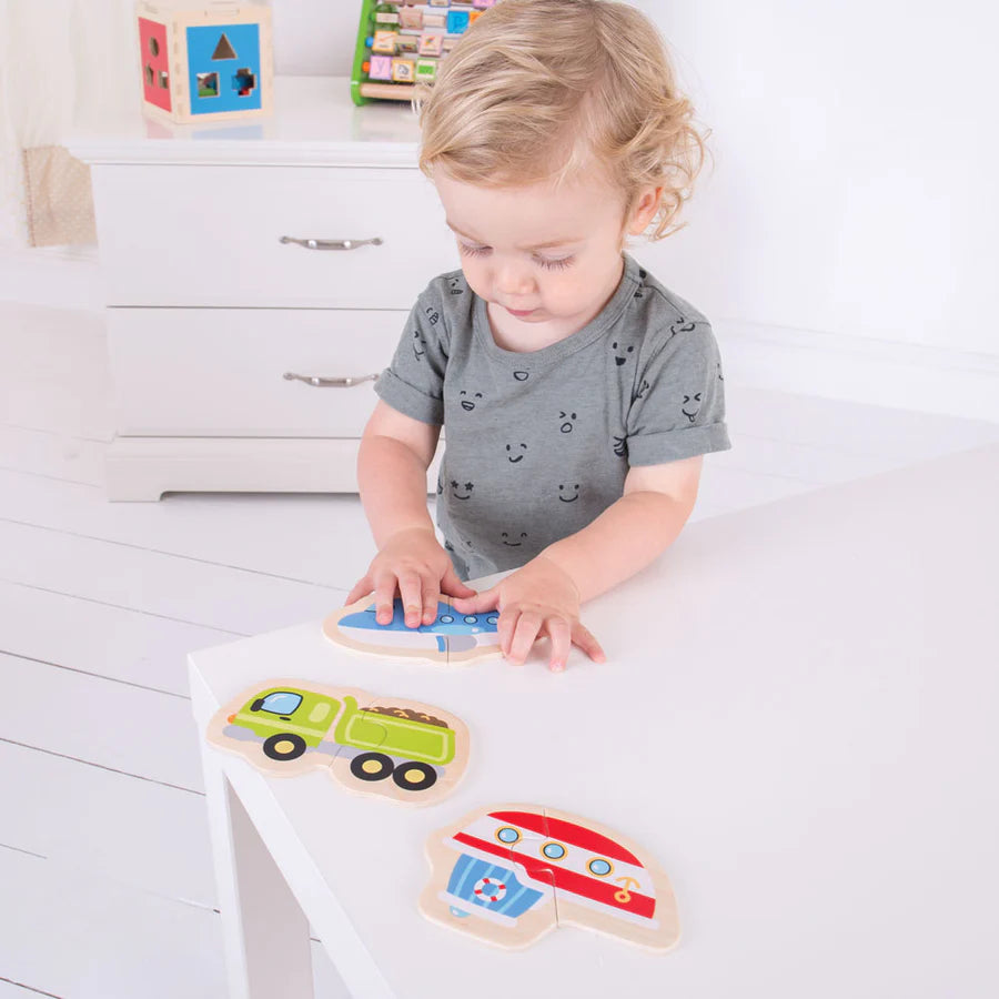 Puzzle Legno - Trasporti