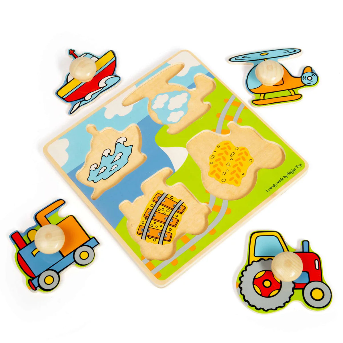 Puzzle Pomelloni Cm. 20x20 - Mezzi Trasporto