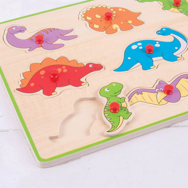 Puzzle Con Pomelli _ Dinosauri