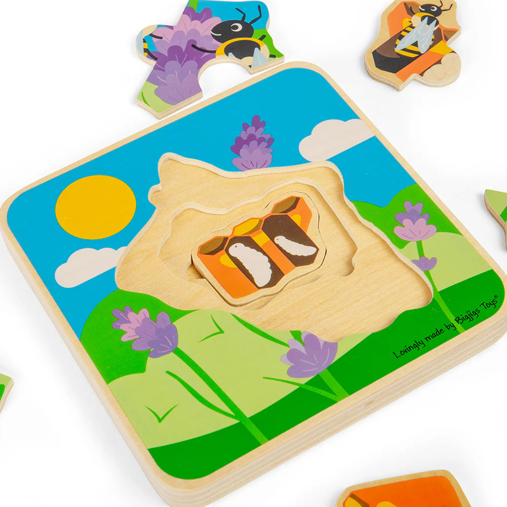 Puzzle A Strati Ciclo Vitale _ Ape