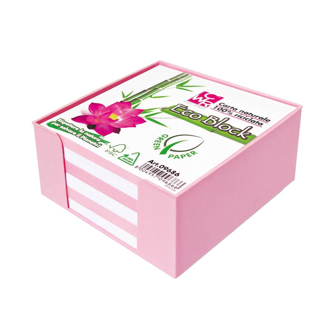 BOX PORTAFOGLIETTI CON FOGLI COLORATI ECOLOGICI