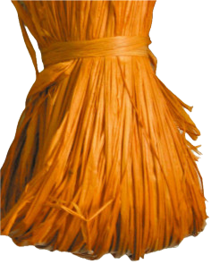 RAFIA NATURALE - PACCHETTO GR.50 - ARANCIO