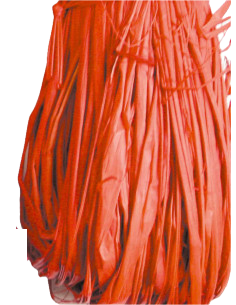 RAFIA NATURALE - PACCHETTO GR.50 - ROSSO CARDINALE