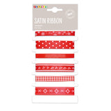 NASTRO DI RASO MT. 1 x 9/15 MM. - SET PZ. 6 ASSORTITI