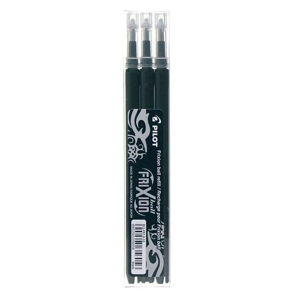 Refill Ricambio Pilot Frixion Confezione 3 Pezzi Nero