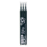 Refill Ricambio Pilot Frixion Confezione 3 Pezzi Nero