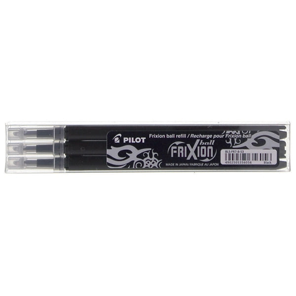 Refill Ricambio Pilot Frixion Confezione 3 Pezzi Nero