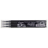 Refill Ricambio Pilot Frixion Confezione 3 Pezzi Nero