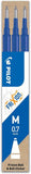 Refill Ricambio Pilot Frixion Confezione 3 Pezzi Blu