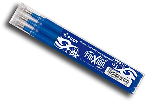Refill Ricambio Pilot Frixion Confezione 3 Pezzi Blu