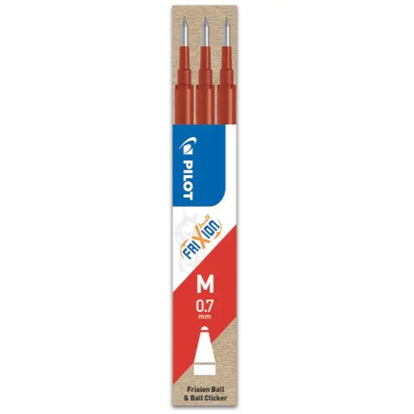 Refill Ricambio Pilot Frixion Confezione 3 Pezzi Rosso
