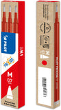 Refill Ricambio Pilot Frixion Confezione 3 Pezzi Rosso