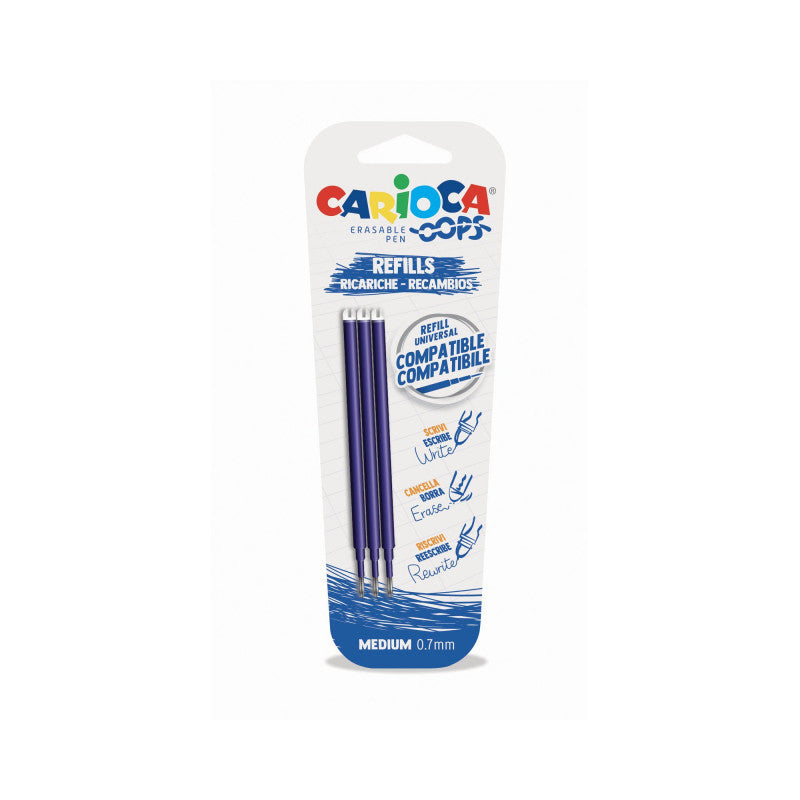 Refill Per Cancellabile Oops Pezzi 3 Blu