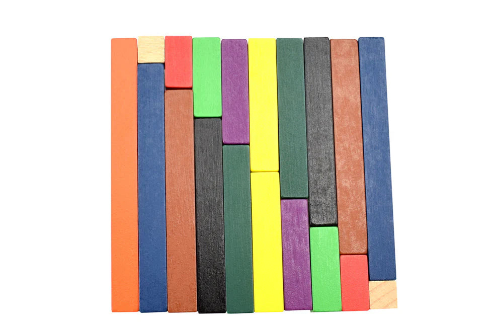 Numeri In Colore In Legno - Set 100 Pezzi